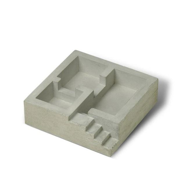 Square stairway tray silicone mold - madmolds -