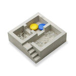 Square stairway tray silicone mold - madmolds -