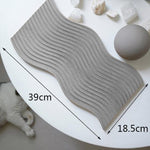 Striat concrete tray silicone mold - madmolds -