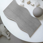 Striat concrete tray silicone mold - madmolds -