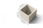 Tusk square flowerpot molds - madmolds -