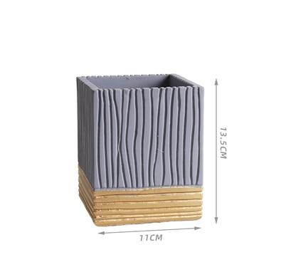 Twirly flowerpot silicone mold - madmolds -