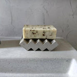 Wavy soap dish silicone mold - madmolds -