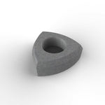 "Wedge" triangle candlestick mold - madmolds -