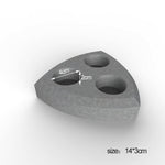 "Wedge" triangle candlestick mold - madmolds -