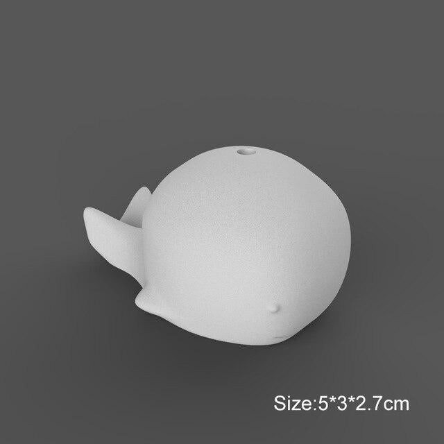 "Whale" incense holder silicone mold - madmolds -