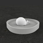 "Whale" incense holder silicone mold - madmolds -
