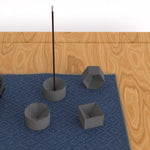 C4 incense holder silicone molds - madmolds -