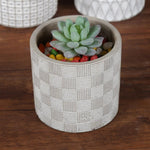 patterned flower pot mold - madmolds - silicone mold