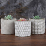 patterned flower pot mold - madmolds - silicone mold