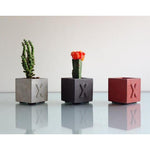 "X" planter silicone mold - madmolds -