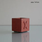 "X" planter silicone mold - madmolds -