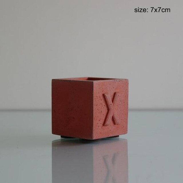 "X" planter silicone mold - madmolds -