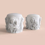 "CJ22" Candle jar silicone mold