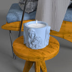 "CJ22" Candle jar silicone mold