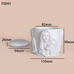 "CJ22" Candle jar silicone mold