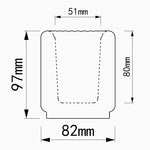 "CJ24" Candle jar silicone mold