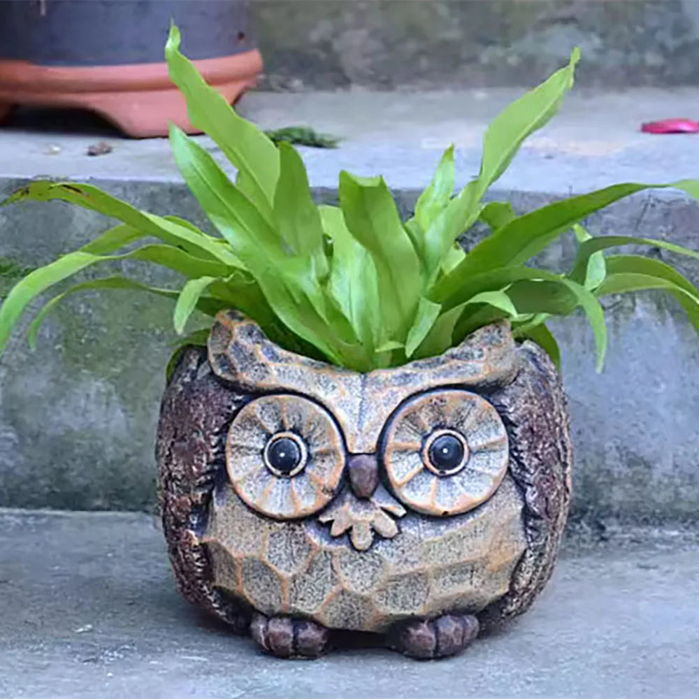 owl planter pots Buy Silicone Mold | Planting | Lamp | Clock | Tile
