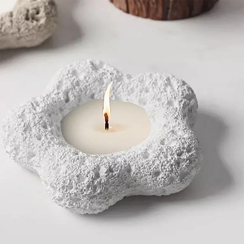 "C97" Concrete candle holder silicone mold