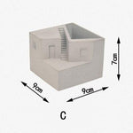 "Architecture" storage box silicone molds - madmolds -