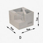 "Architecture" storage box silicone molds - madmolds -