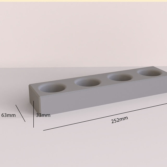 "C42" Candle holder silicone mold