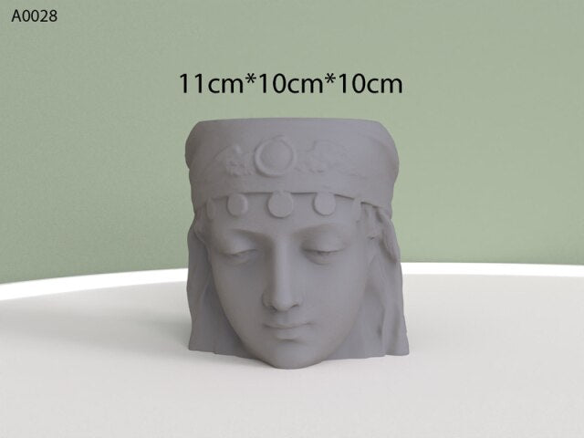 "FP67" Concrete candle jar silicone mold
