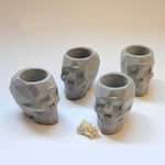 Geometric Skull Flowerpot Mold - madmolds - Geometric Skull Flowerpot