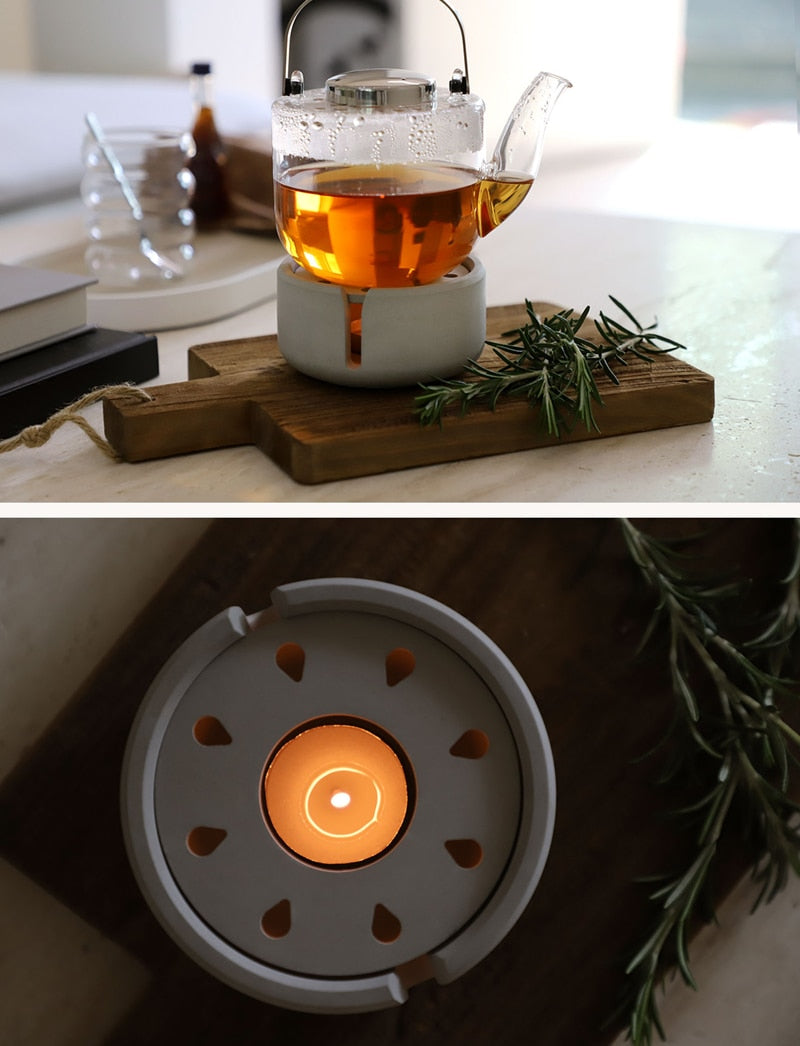 Buy Silicone Mold Planting Lamp Clock Tile Furnishing Tray