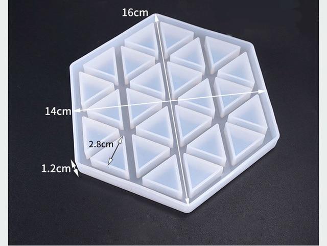 Hexagon coasters silicone mold