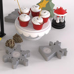 Noel candle holder silicone mold - madmolds -