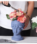 "Portrait" flowerpot mold - madmolds -