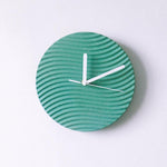 Round wavy wall clock silicone mold - madmolds - silicone mold