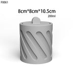 "CJ90" Candle jar silicone mold